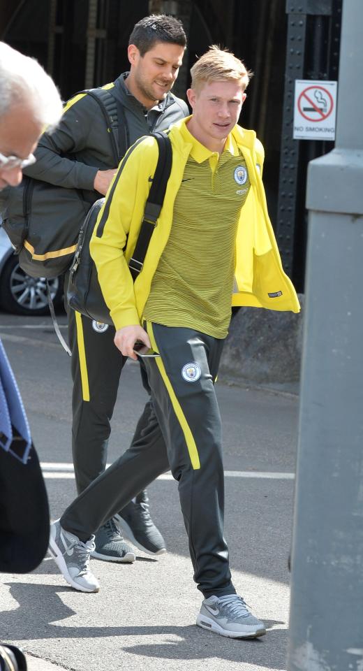  Kevin De Bruyne travelled with the City players