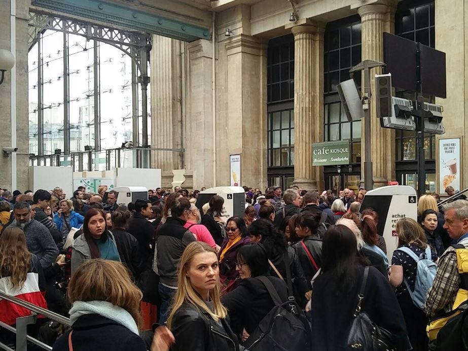  The incident caused panic at the station in Paris