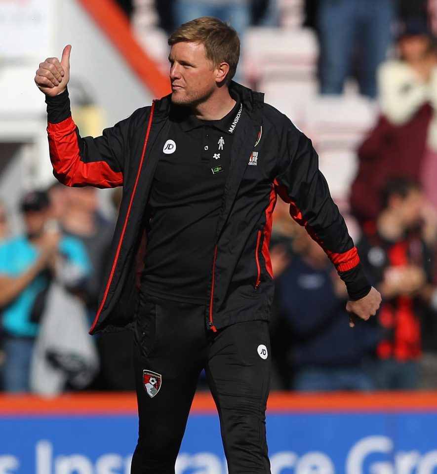  Eddie Howe and Bournemouth could celebrate survival this weekend