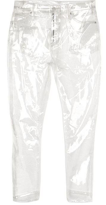  Fashion lovers remain confused over the unusual pair of 'clear jeans', which retail at Topshop for £55