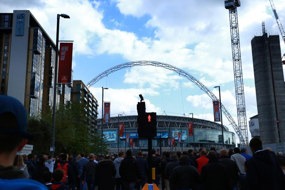  The day was mostly peaceful at Wembley itself but the anti-Semitic chanting happened before the game