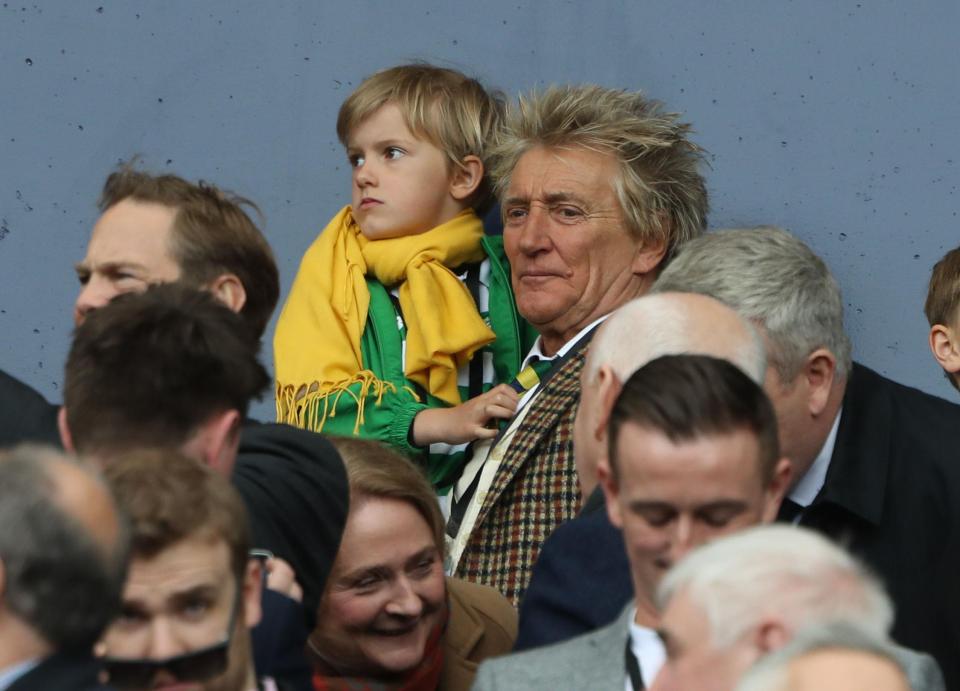  Rod Stewart was on hand to see his beloved Celtic book their spot in the final