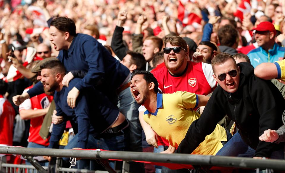 Gunners fans were delighted with the dramatic extra-time winner