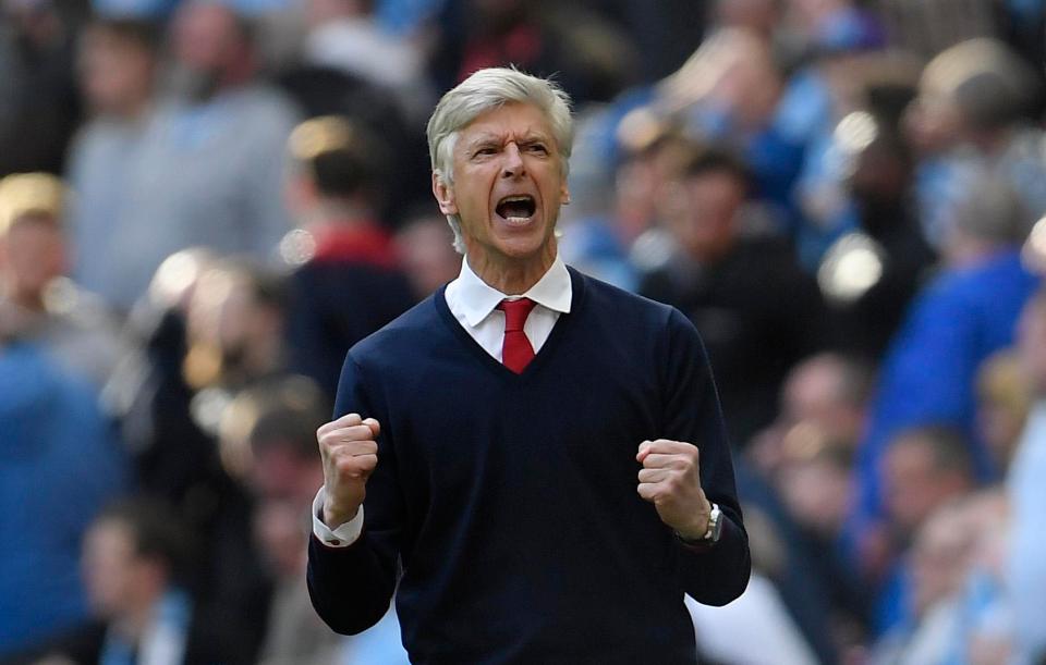 Arsene Wenger couldn't contain his excitement at reaching the final