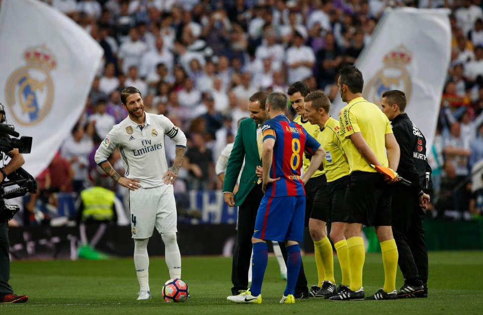 Masters winner and Real Madrid fan Sergio Garcia was paraded around the Bernabeu