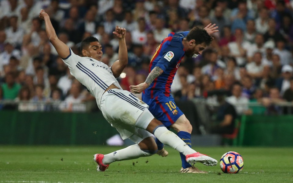 Defensive midfielder Casemiro put in a typically combative display