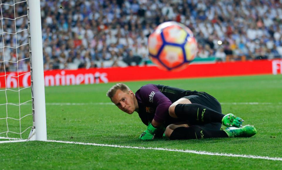  Marc-Andre ter Stegen had a fine game in between the sticks for Barcelona