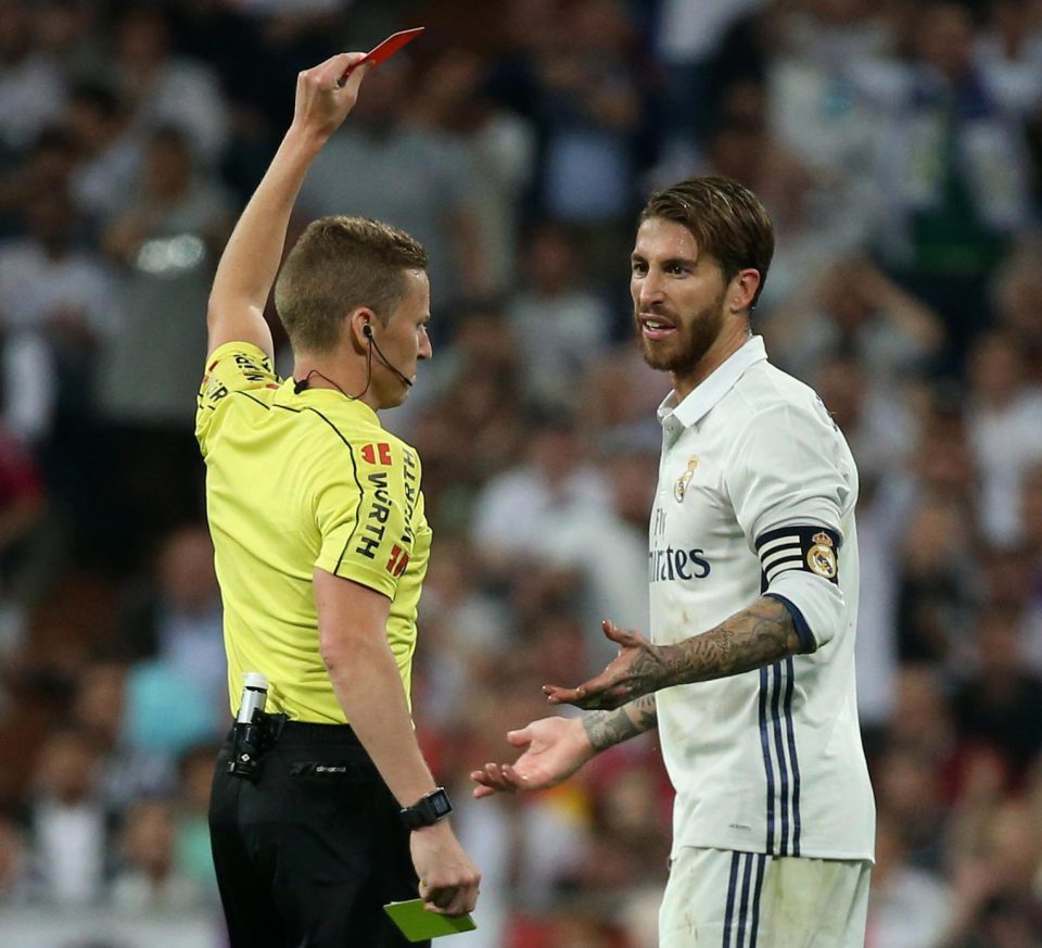 Sergio Ramos says he does not blame the ref for an El Clasico red card that caused a storm