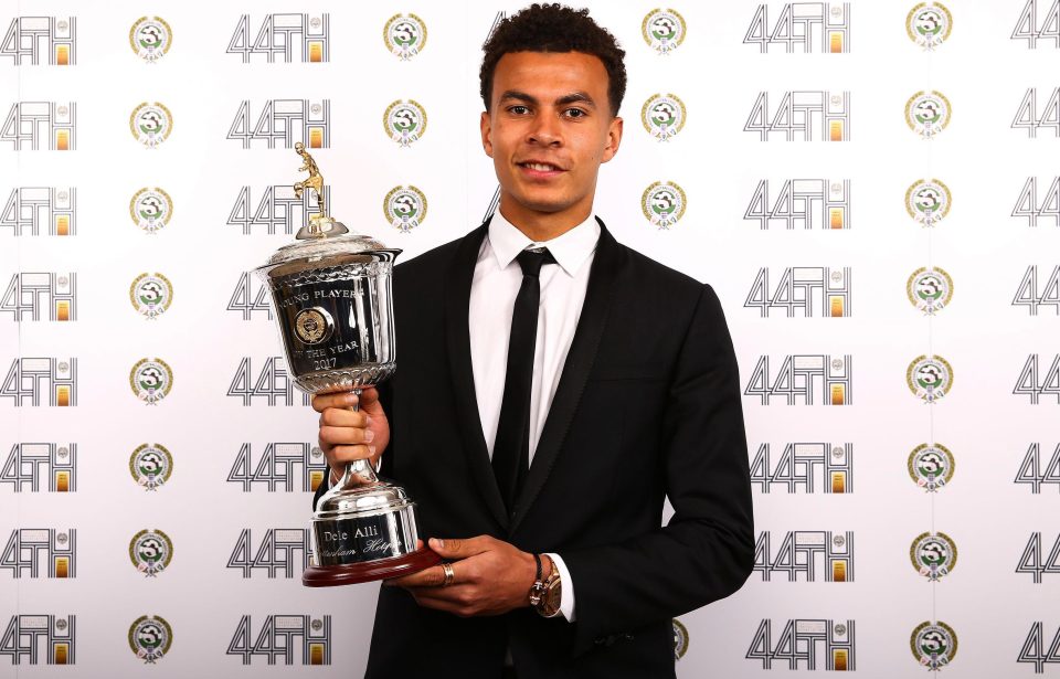  Dele Alli won the PFA Young Player of the Year award for the second season running