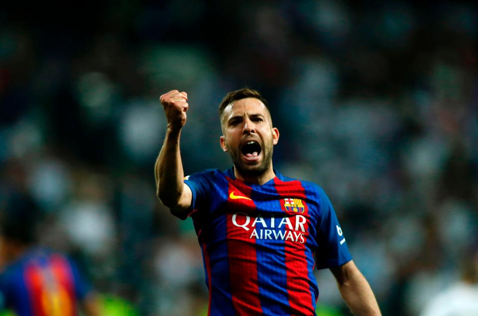  Jordi Alba is one of the big-name defenders on Paris Saint-Germain's list