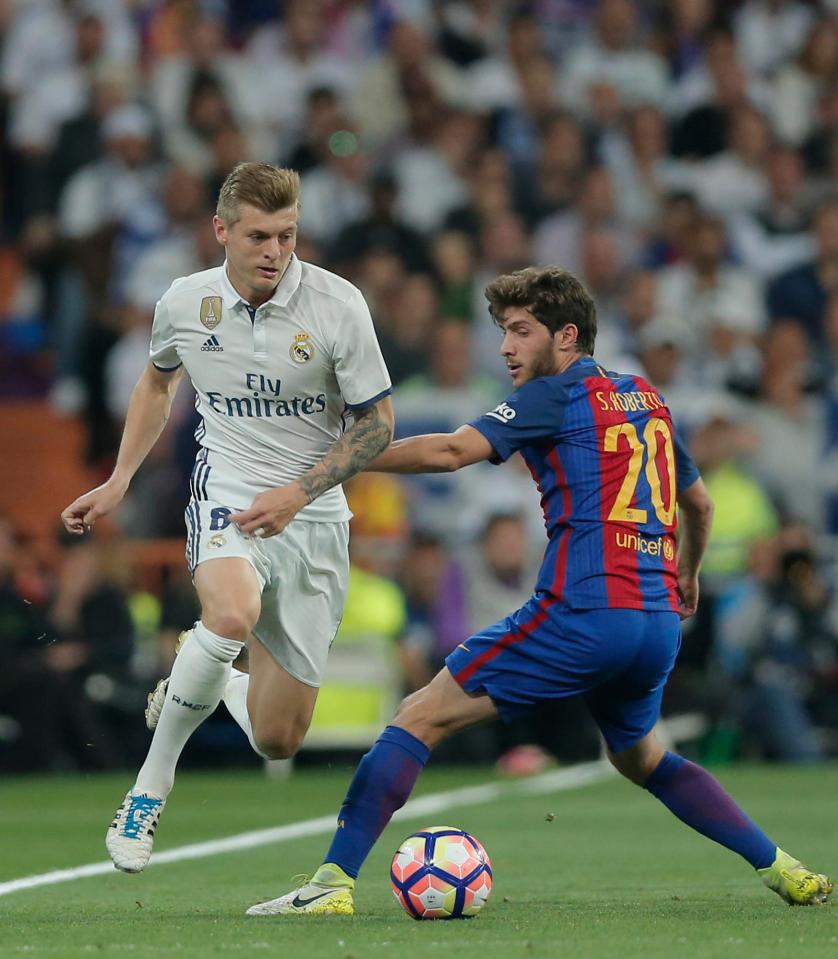  The Barcelona right-back glided through Real Madrid deep into injury time before finding Andre Gomes