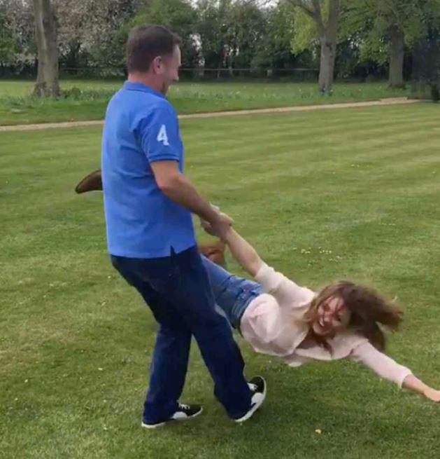  Geri Horner was thrown around by her husband Christian