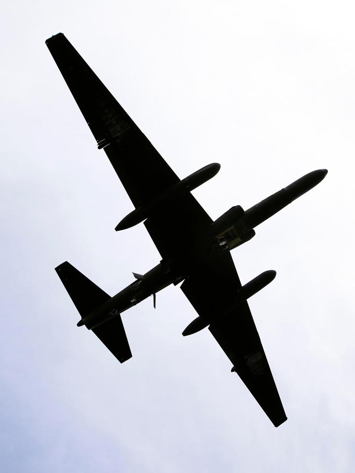  A US Air Force U-2 spy plane flies over Osan Air Base in Pyeongtaek, South Korea,yesterday, to observe Northern Korean military activity