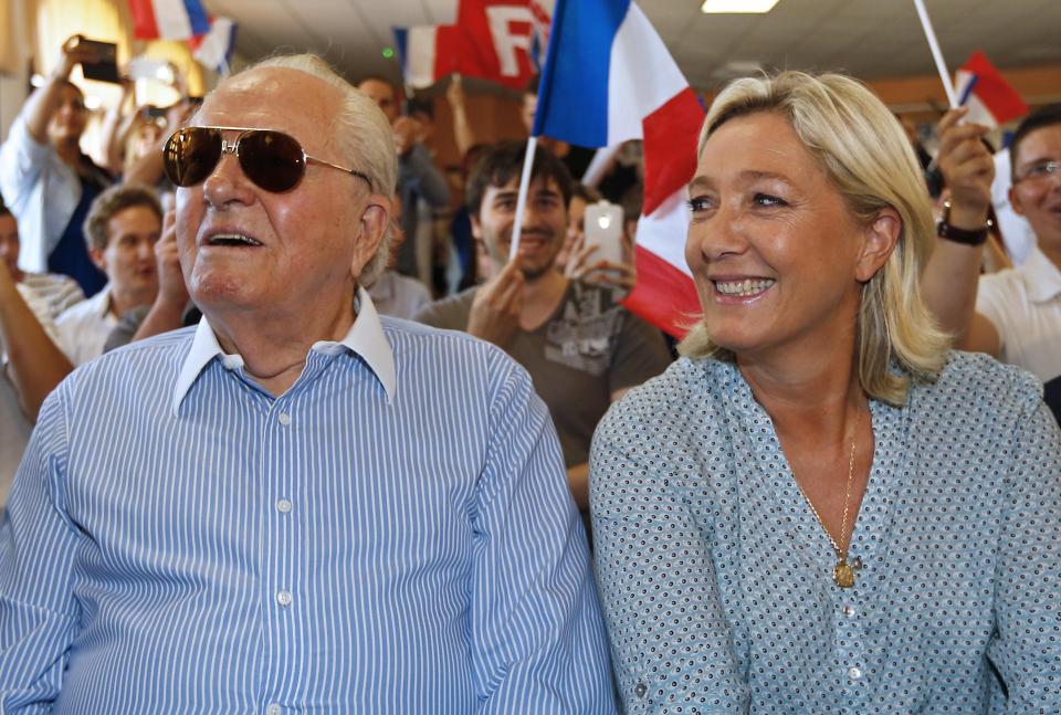  After taking charge of the National Front in 2011, Ms Le Pen expelled her father Jean Marie Le Pen in 2015 over remarks he made about the Holocaust