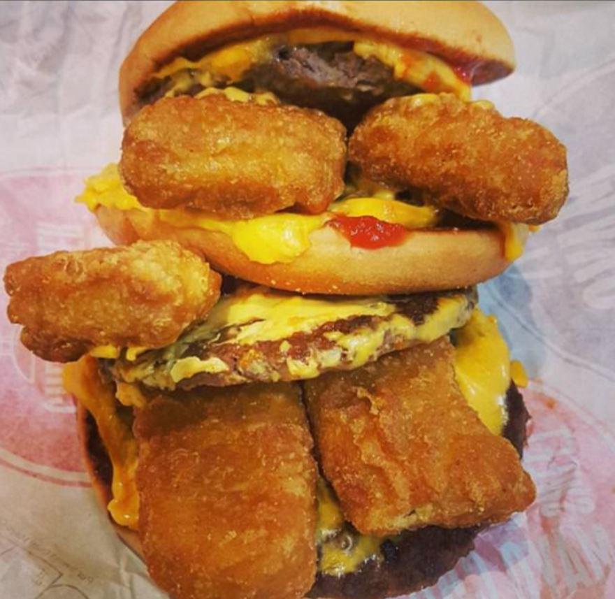  An order you can make yourself: one man created the McQuadruple Nugget Scully Cheeseburger by ordering the elements himself