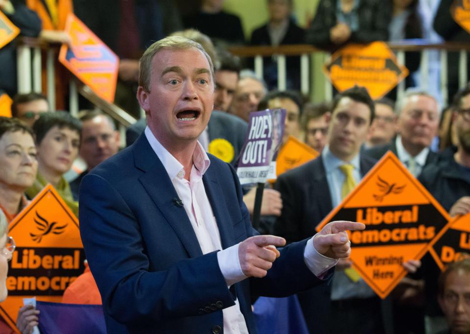  Tim Farron's Liberal Democrats are hoping to win back seats in the West Country