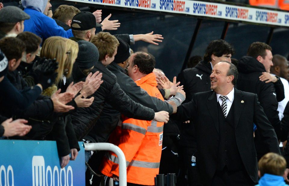  There was finally a smile from Rafa Benitez after Newcastle sealed their promotion to the Premier League