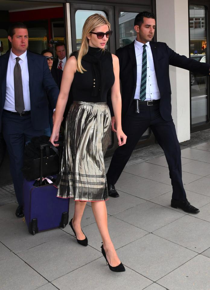  Ivanka Trump seen arriving at Berlin Tegel airport for the W20 conference