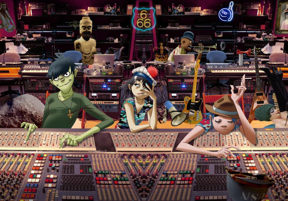  He has updated the lovable virtual rogues Murdoc Niccals, 2-D, Noodle and Russel Hobbs