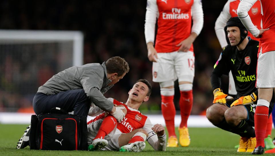  The France international received treatment on the field before continuing