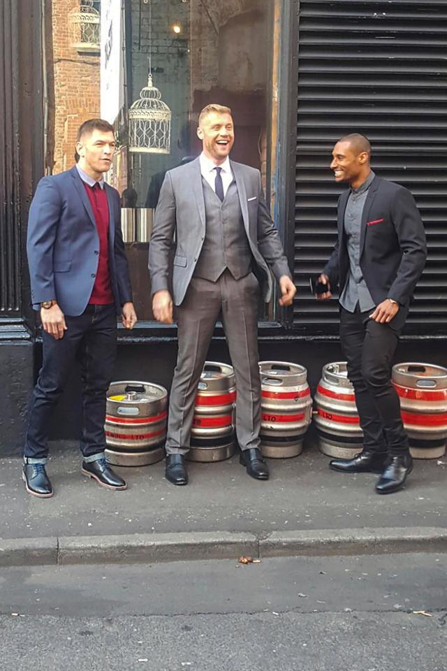  Ex-Lancashire all-rounder Flintoff was clearly having fun during the fashion shoot