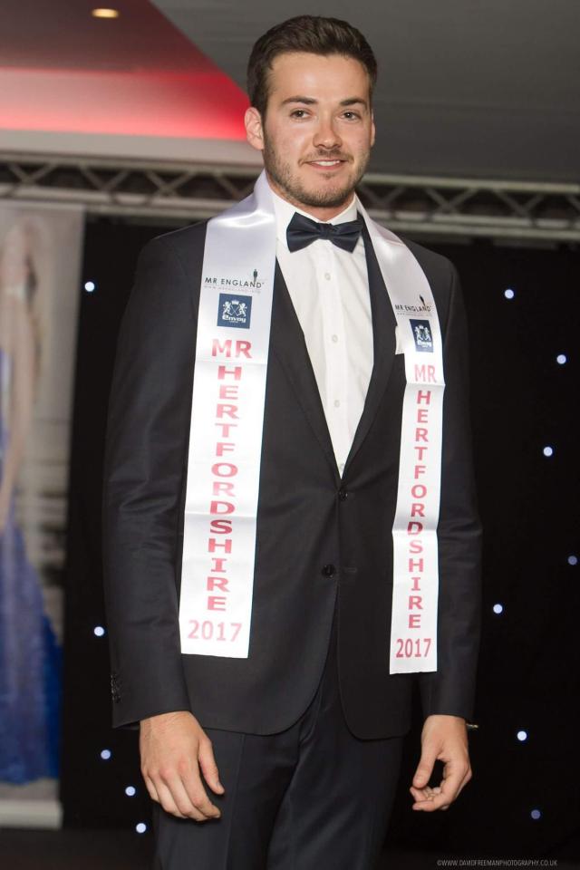  Jack has set his sights on becoming Mr England after he was crowned Mr Hertfordshire