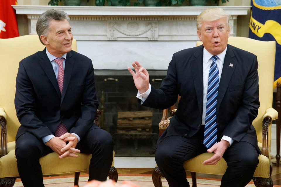 Trump and Macri enjoy a personal relationship dating back years from their days as businessmen