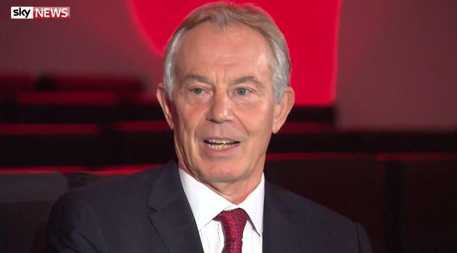  Brexit battle . . . Tony Blair urges voters to demand change from Tory party