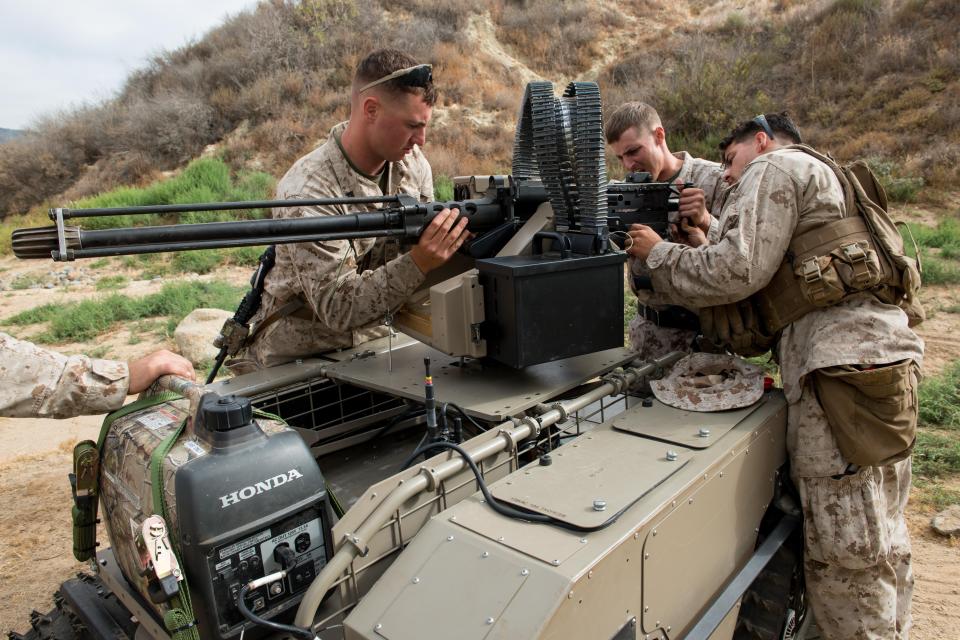  They use tracks, similar to a tank, to climb difficult terrain such as sank and hills