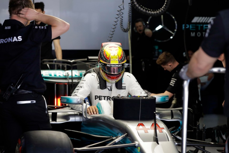 Lewis Hamilton couldn’t keep up with the pace of the Ferrari’s