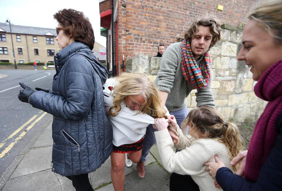  A bystander at the scene said that the women had different views over Britain's decision to leave the EU