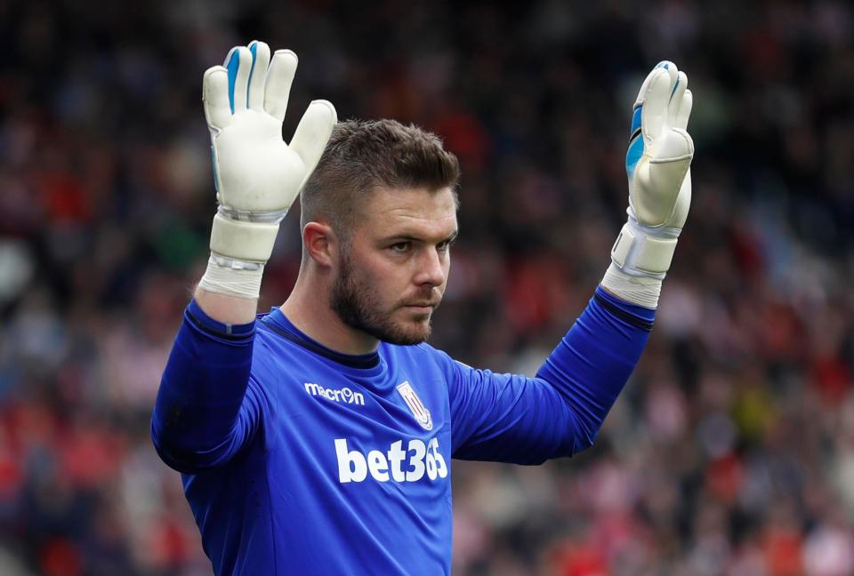  Jack Butland was making his first appearance at home in over a year