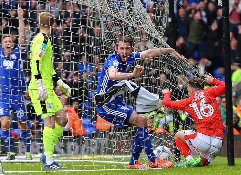  Jonathan Grounds celebrates his breakthrough against much-changed Huddersfield