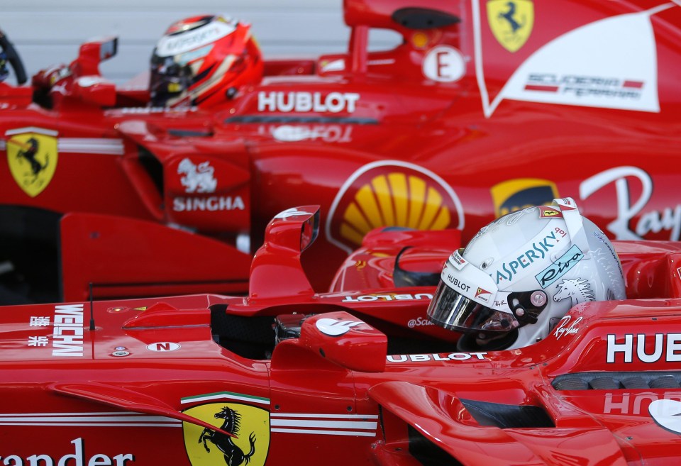 The two Ferrari’s had the pace to dominate Mercedes