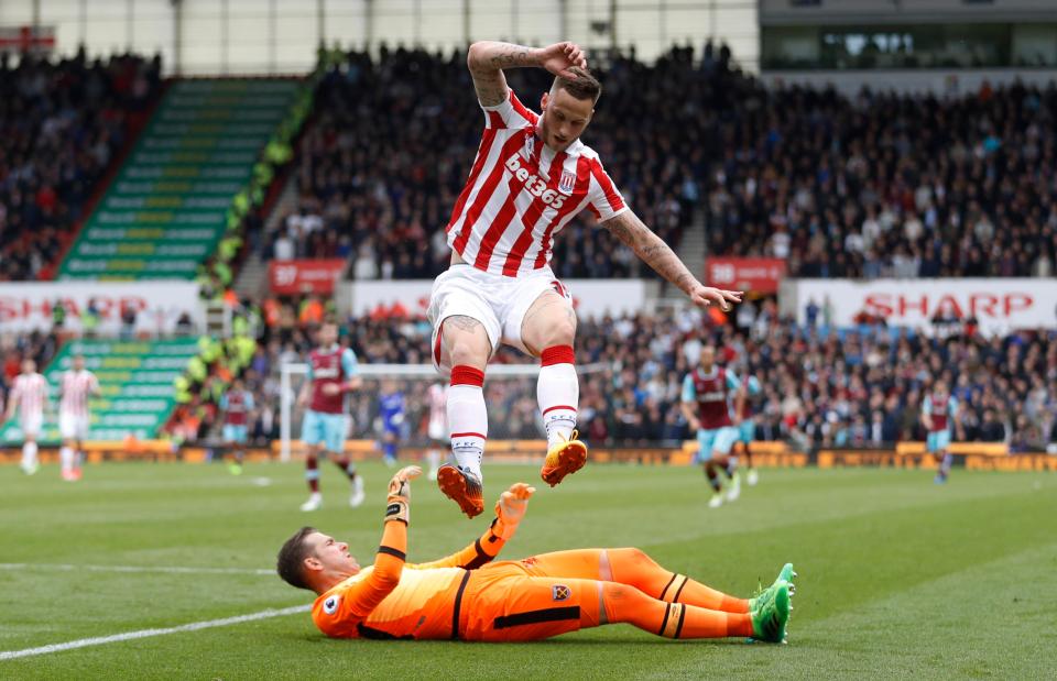  Adrian denied Marko Arnautovic on more than one occasion