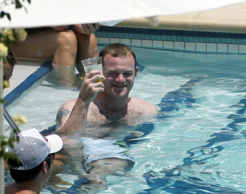  Larger than life . . . Wayne Rooney pictured in Las Vegas in 2008