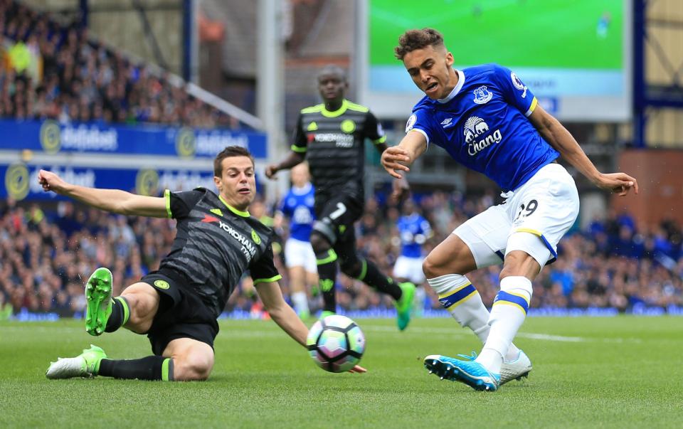  Youngster Dominic Calvert-Lewin hit the post in the opening couple of minutes