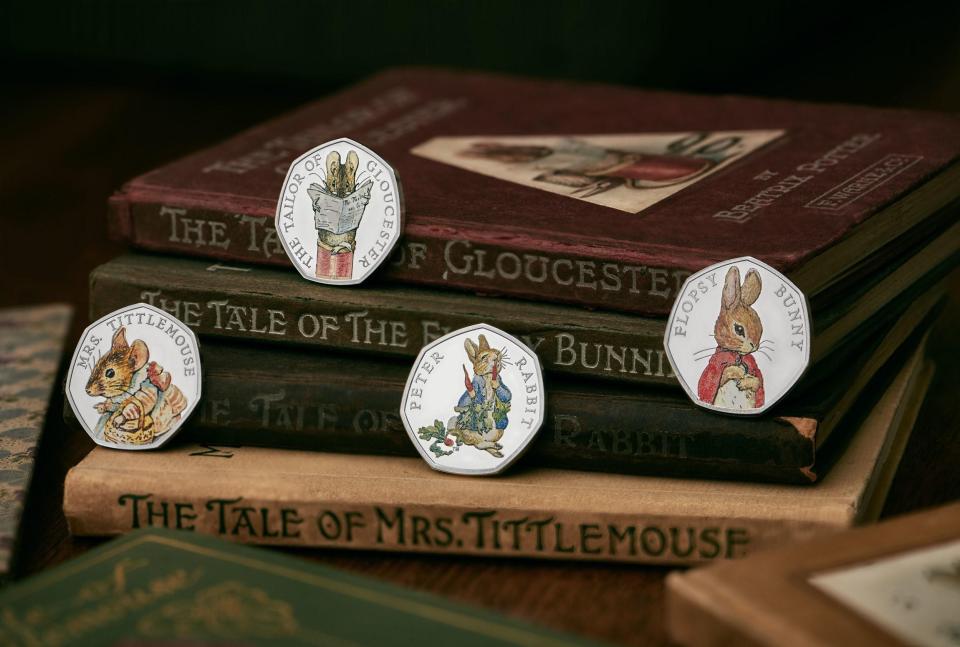  The Royal Mint has released four new special edition Beatrix Potter coins