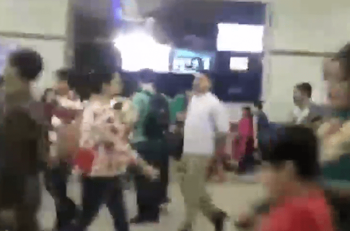 The incident happened at one of the busiest metro stations in Delhi, India 