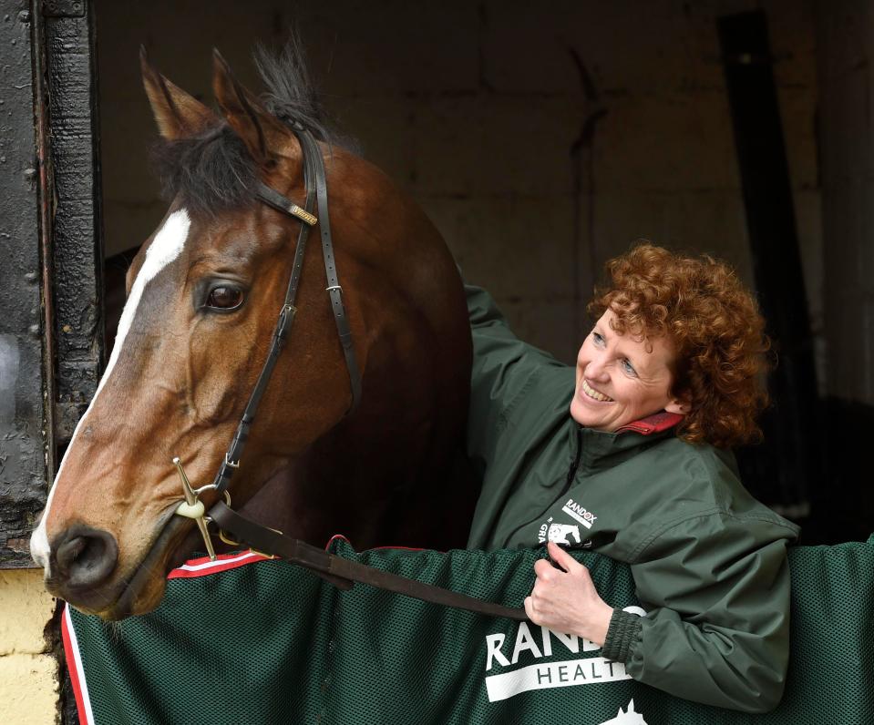  Russell and her National winner One For Arthur on Saturday morning