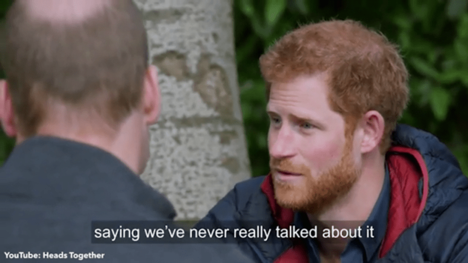 Princes William and Harry admit they never talked enough about the trauma of their mother’s death in a new YouTube film