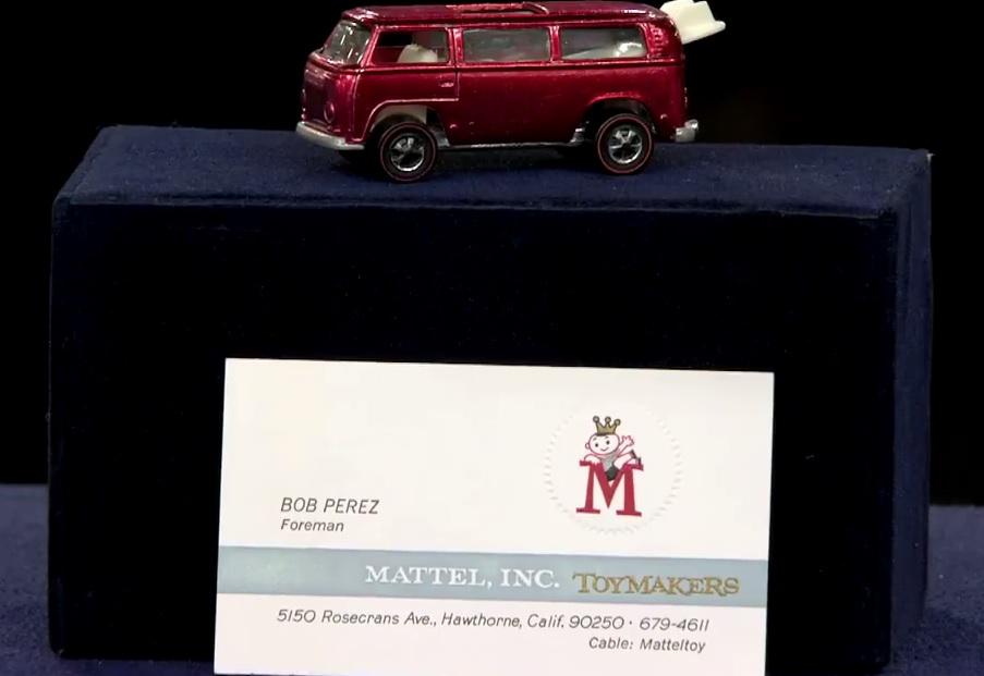  The car also comes with a business card of the man who first acquired the toy