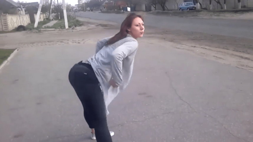  A twerking girl cause a horrific collision after distracting a passing biker