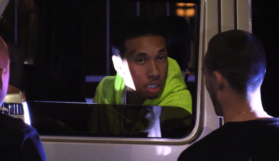  Tyga has been pictured after being arrested by police