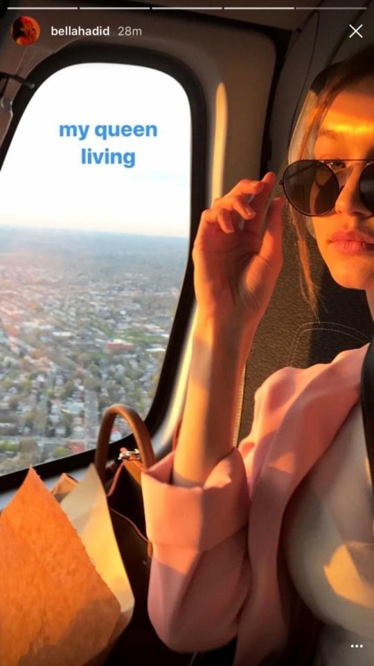  Gigi enjoyed a helicopter ride for her birthday