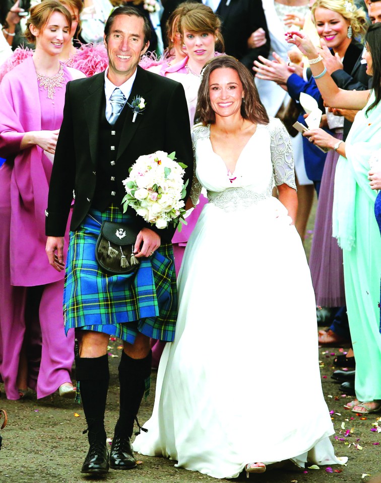 LICENCE TO KILT . . . this Scots sporting hero served up a grand slam of a day with his No1 fan