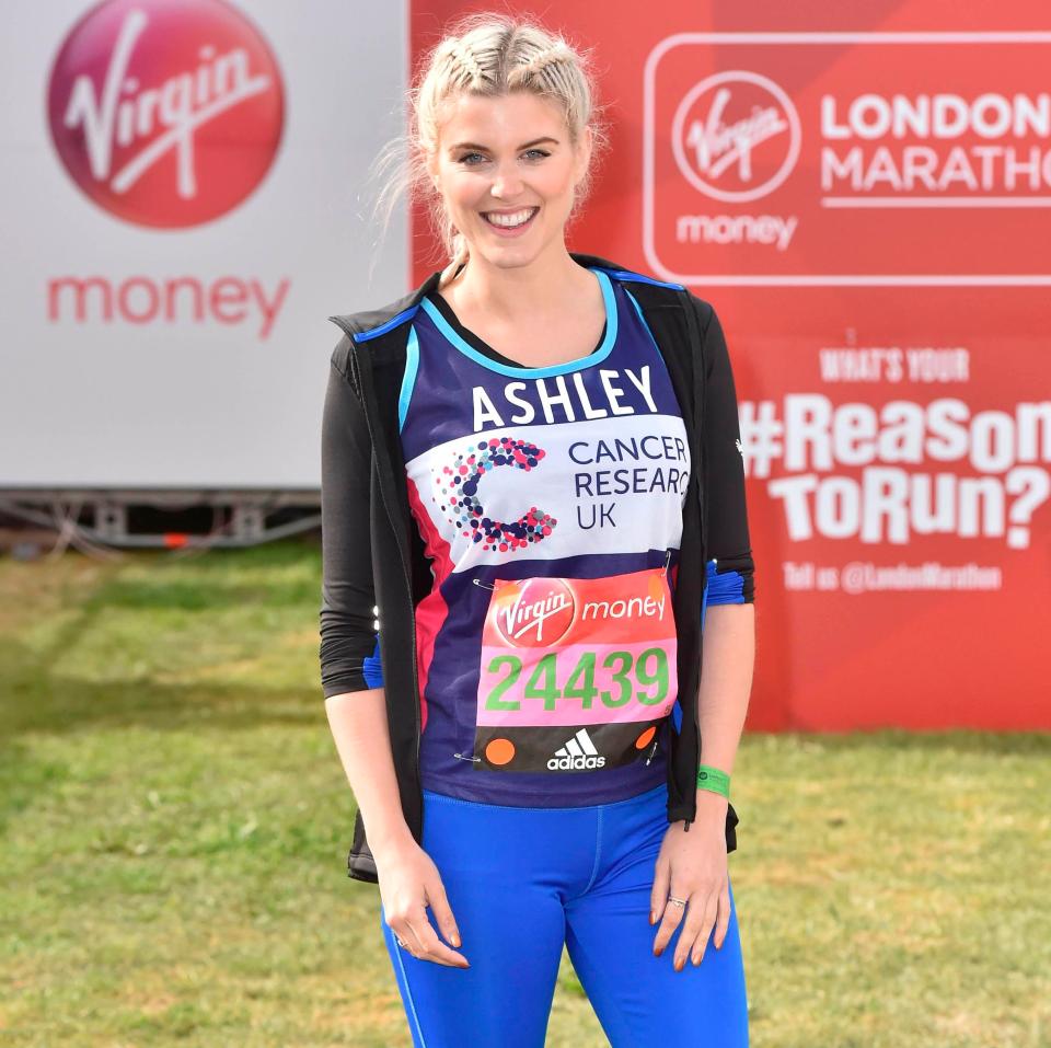  Ashley James is a keen marathon runner