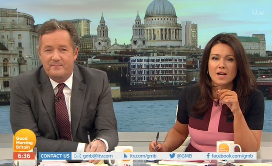  The GMB host compared Becks to an EastEnders Mitchell brother when referring to his East End twang