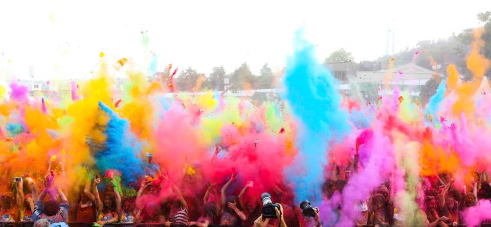  Colour runs are open to all fitness levels