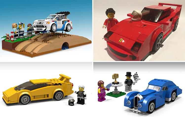  LEGO Speed Champions series created by user AbFab1974 celebrates some of the most sought after models